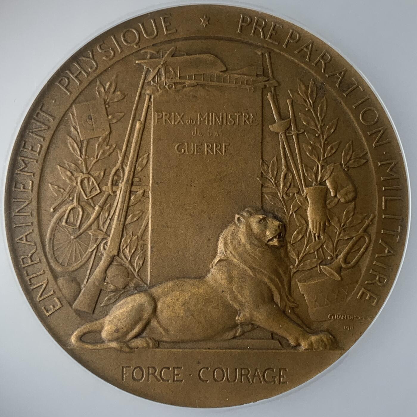 掌中浮雕-藏着的欧洲第051场  法国整军备战纪念铜章，50mm