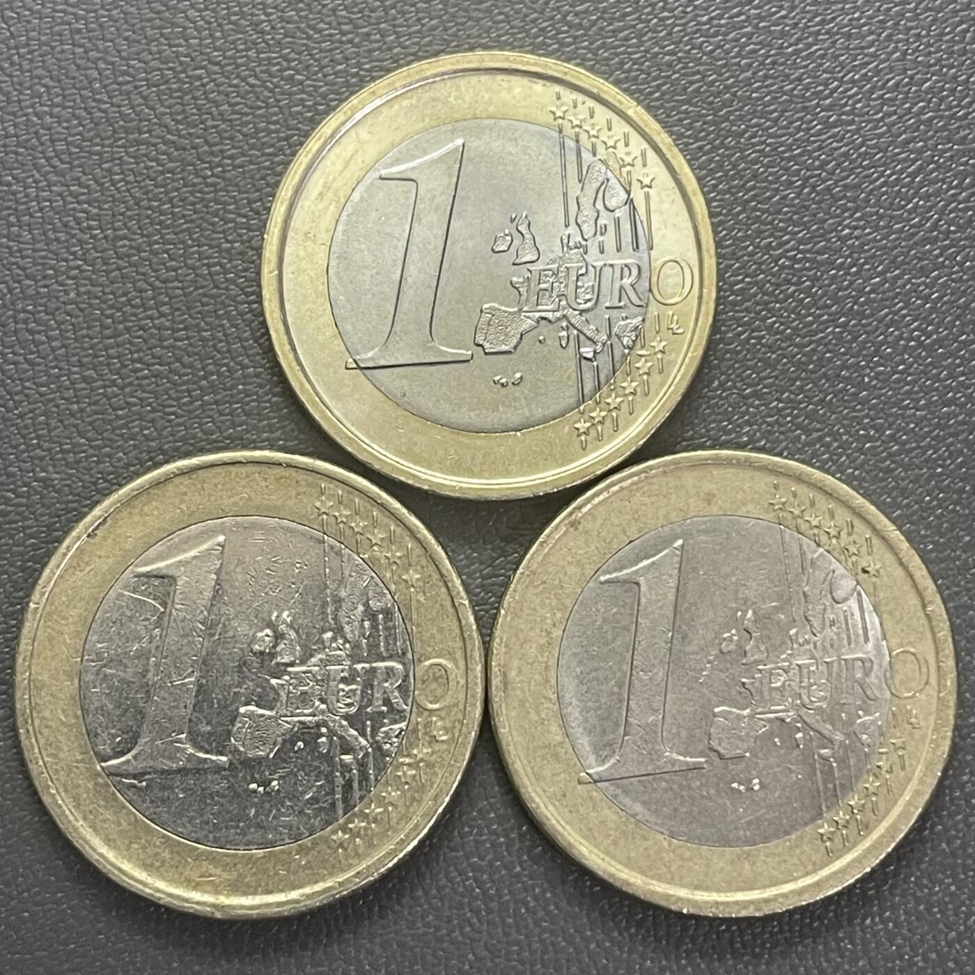 回流0201 意大利、荷兰、西班牙1欧元共3枚