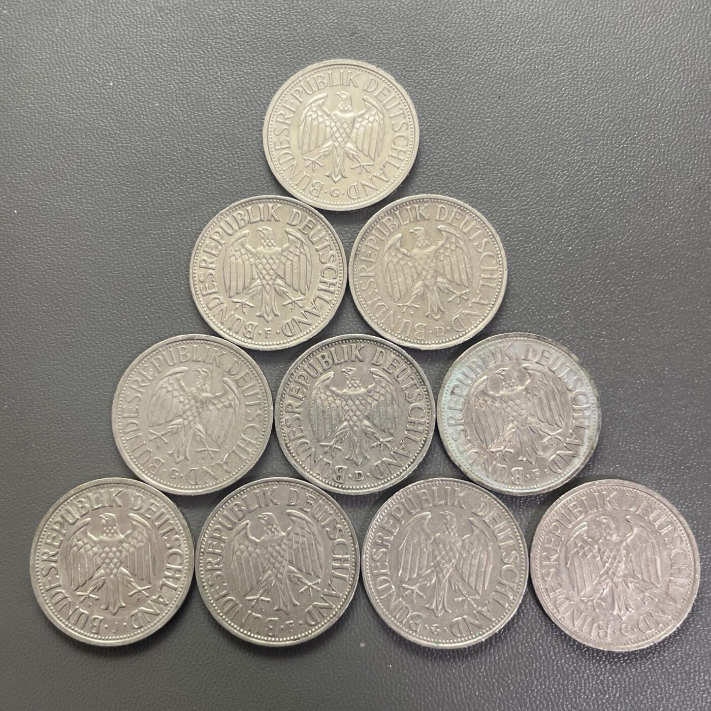 回流0201 联邦德国（西德）1马克10枚