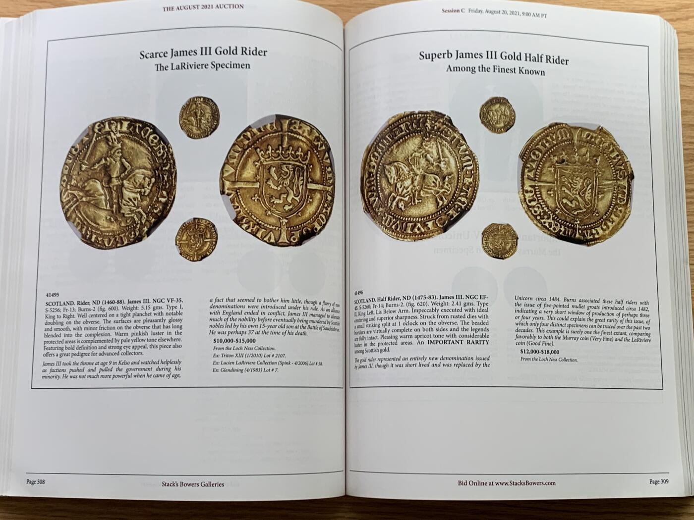 《竞宝斋》第462场 周日，周一，2场连拍 （全场包邮）欢迎送拍 SBP 2021世界钱币拍卖目录 大开本全彩印 厚达576页 重达2公斤