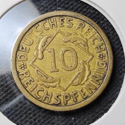 KK钱币收藏小铺  第389期  2月预留时间 周末发货 -  魏玛10分铜币