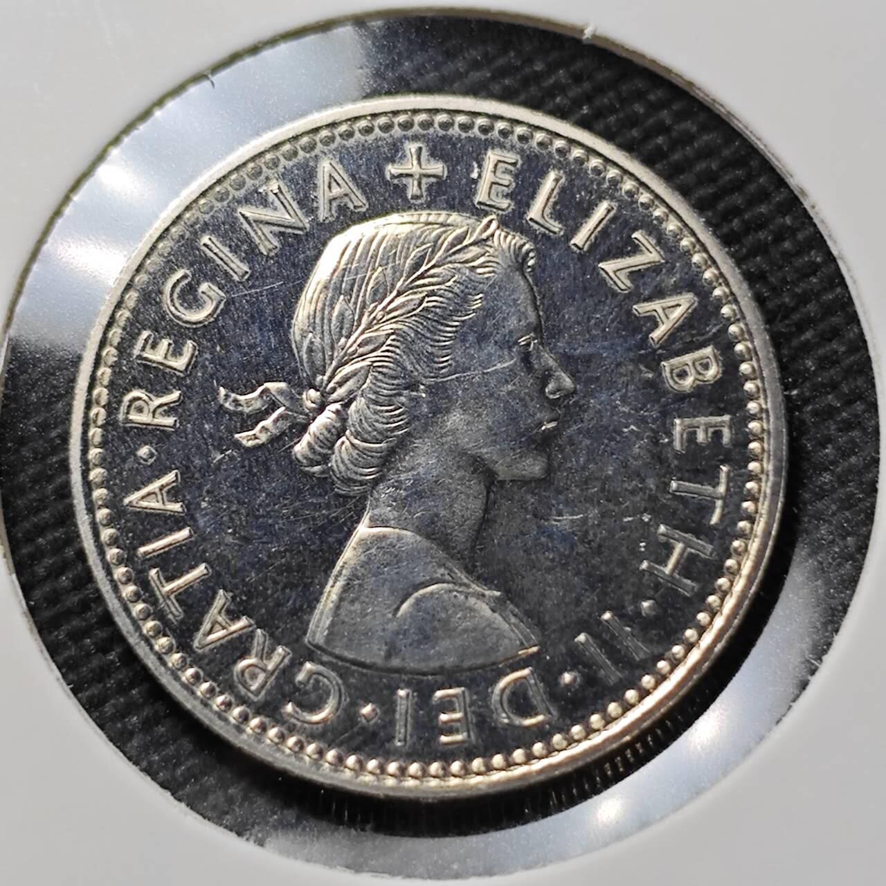 KK钱币收藏小铺  第390期  2月预留时间 周末发货  1970英国1先令 精制币