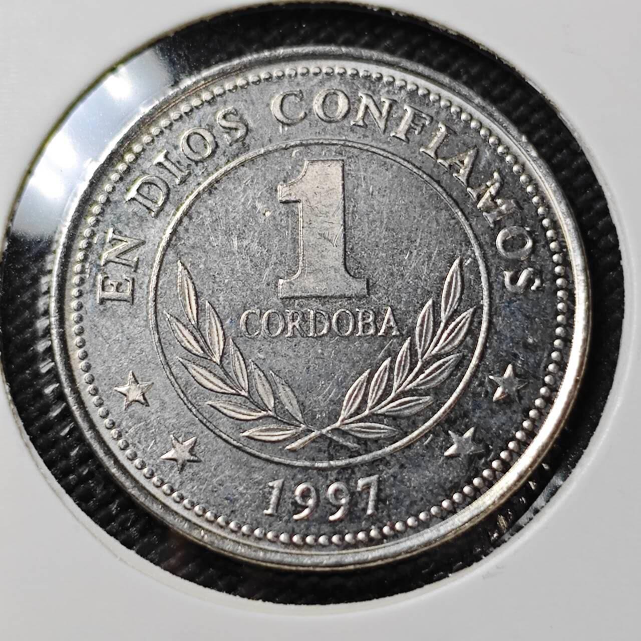 KK钱币收藏小铺  第390期  2月预留时间 周末发货  1997尼加拉瓜1科多巴