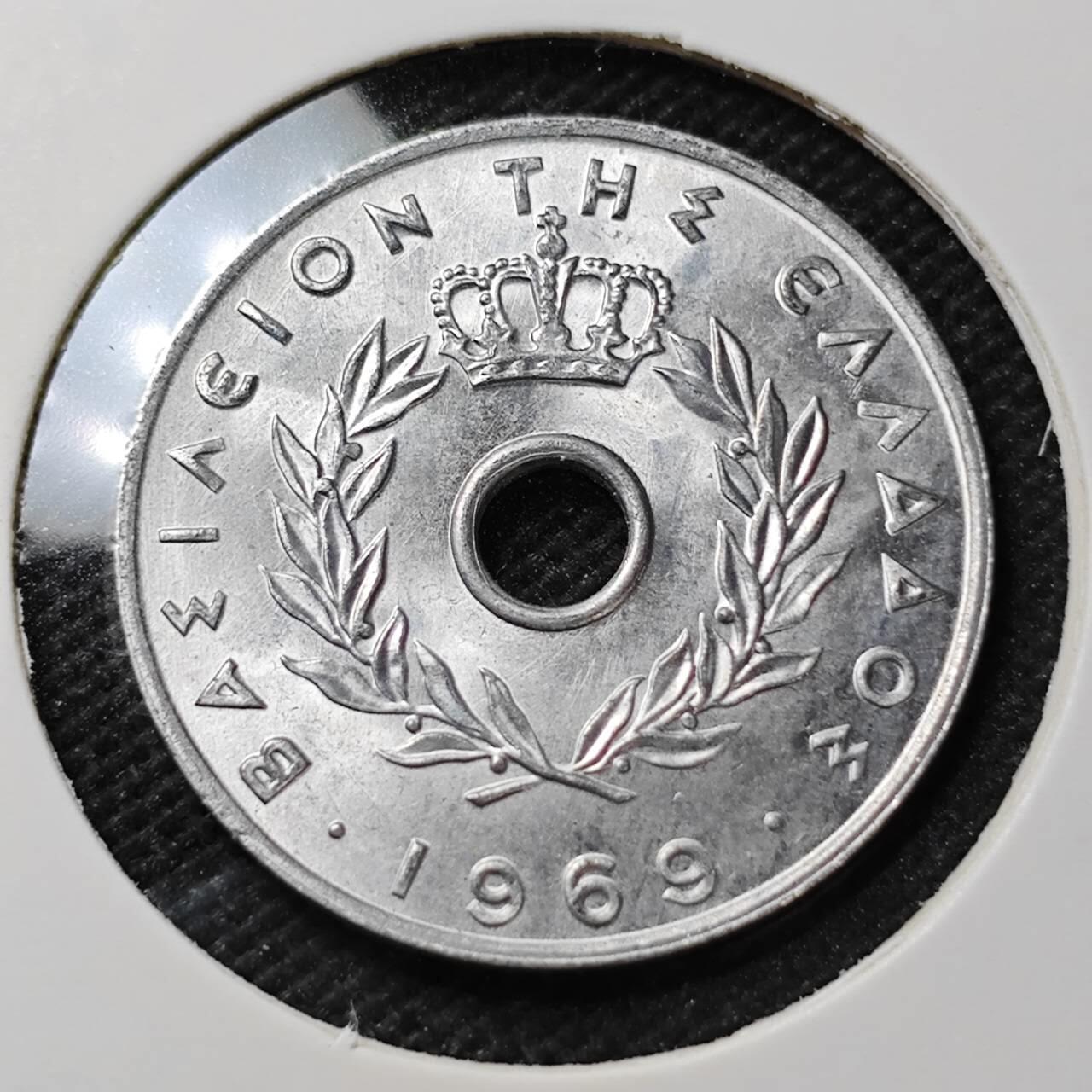 KK钱币收藏小铺  第389期  2月预留时间 周末发货  希腊20雷普塔 好品