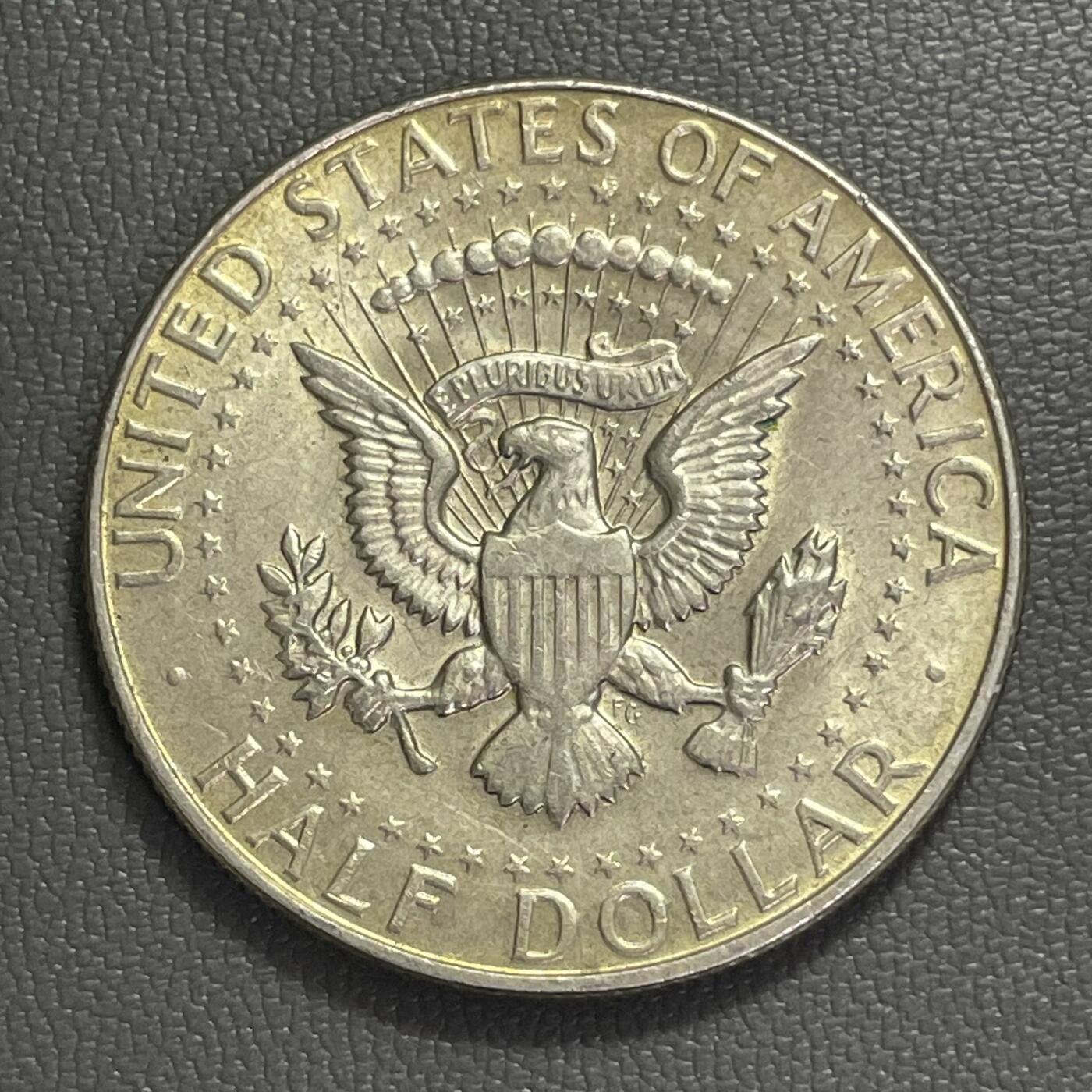 回流0201 美国1968年肯尼迪总统半圆银币 银价11.5*40%*29=110元