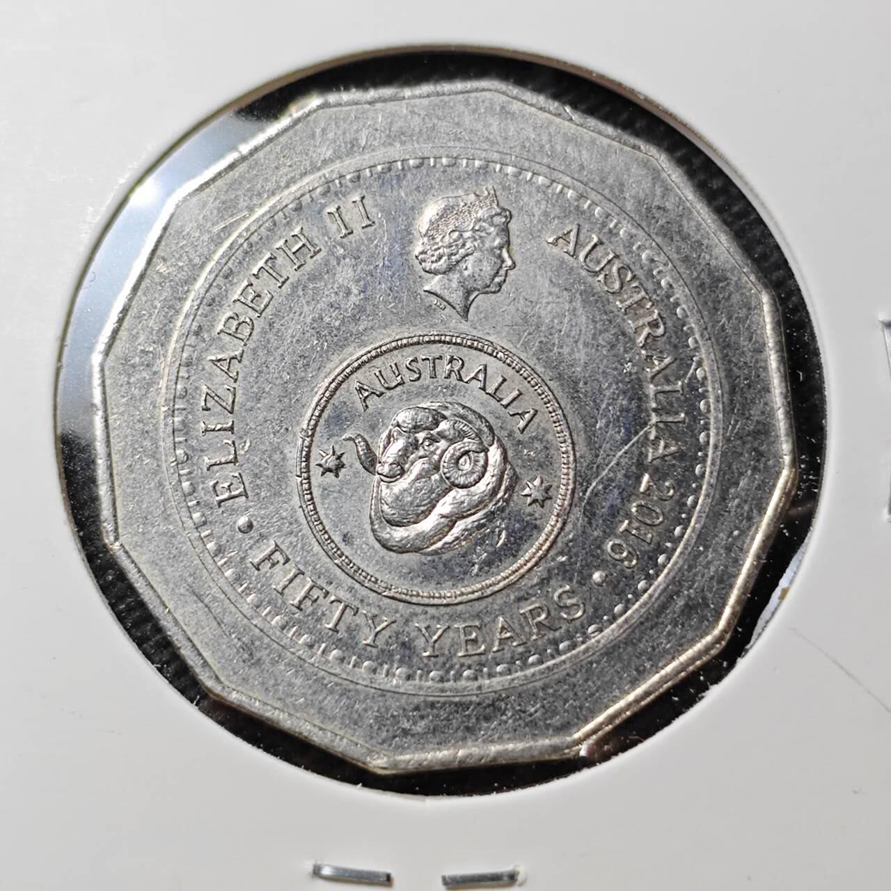 KK钱币收藏小铺  第389期  2月预留时间 周末发货  2016澳大利亚50分纪念币