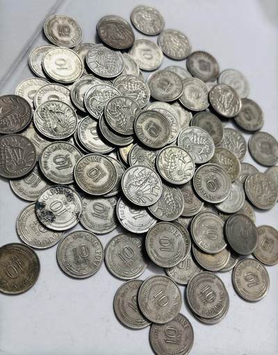 文馨钱币收藏 2026新年第五场（第 291 场）【长期接代拍品】 - 带光好品 1967-1983 年新加坡老版海马 10 分 100 枚