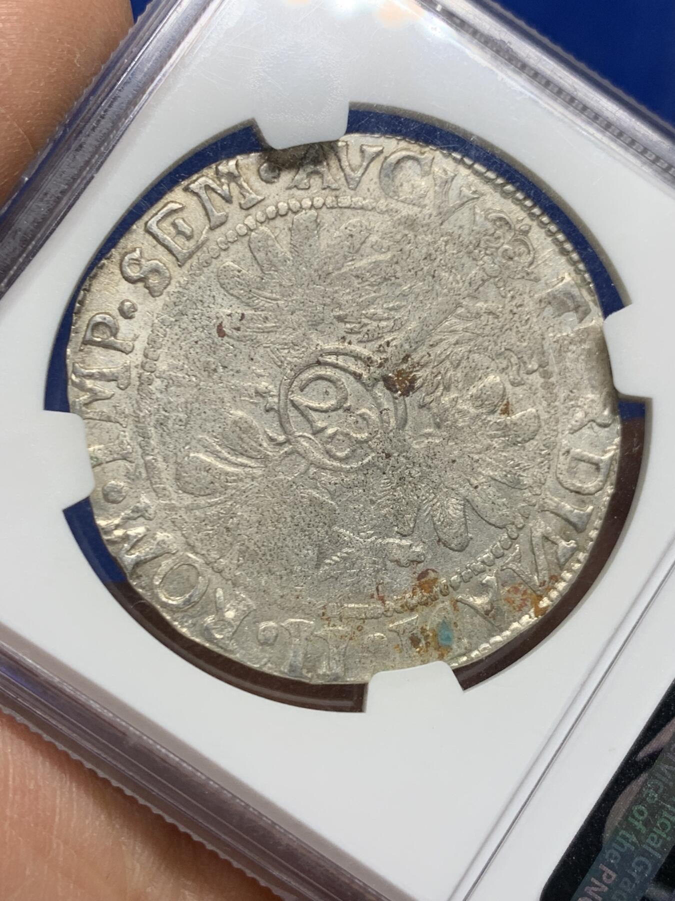 《竞宝斋》第462场 周日，周一，2场连拍 （全场包邮）欢迎送拍 NGC AUD 埃姆登 神圣罗马帝国自由市 费迪南三世时期 28斯图弗（即2/3泰勒）