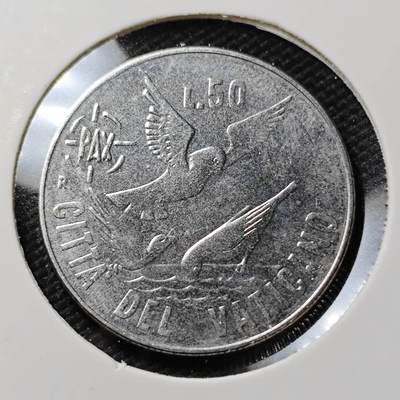 KK钱币收藏小铺  第390期  2月预留时间 周末发货 -  梵蒂冈50里拉