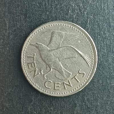 逸泉钱币2026第十五场世界钱币纪念币纸钞A883-1213A - 1185 巴巴多斯10分硬币