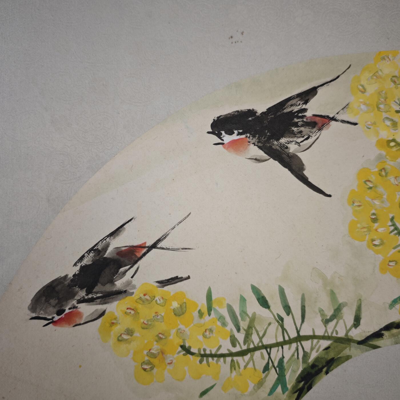 上海都达杂项专场九（全场包邮） 徐元清 双燕扇面册页1-210