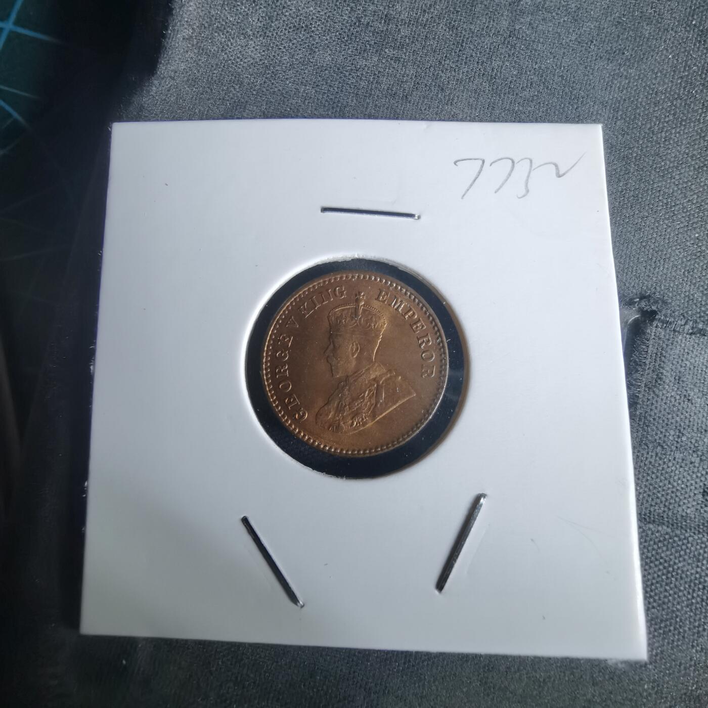 沼泽如烟--第977场 英属印度1935年十二分之一安娜