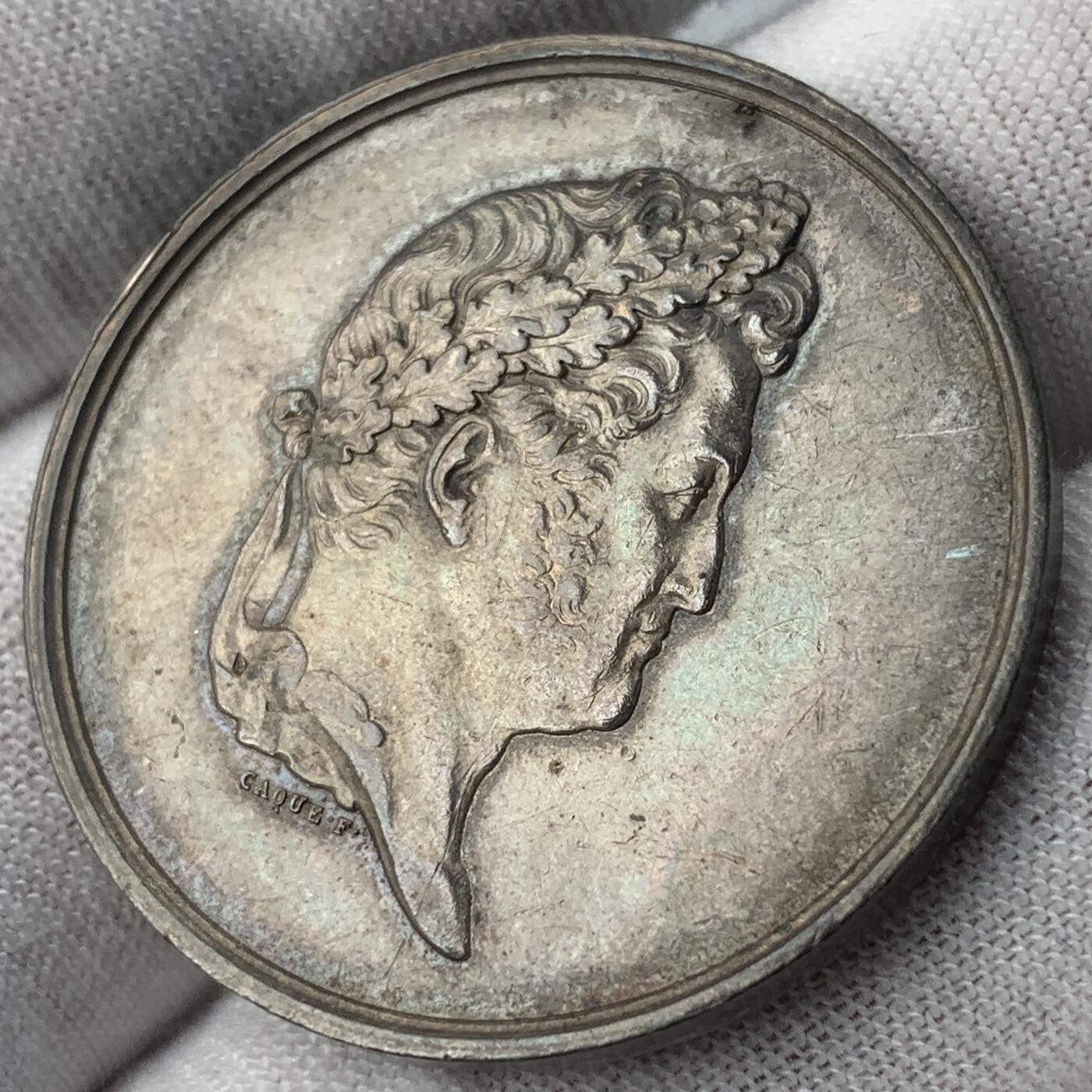 掌中浮雕-藏着的欧洲第051场 法国商业保险经纪人银章，34.58mm，17.96g