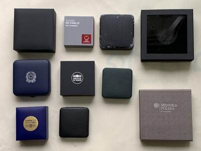 《竞宝斋》第462场 周日，周一，2场连拍 （全场包邮）欢迎送拍 - 钱币空盒 10个一组 细节见图