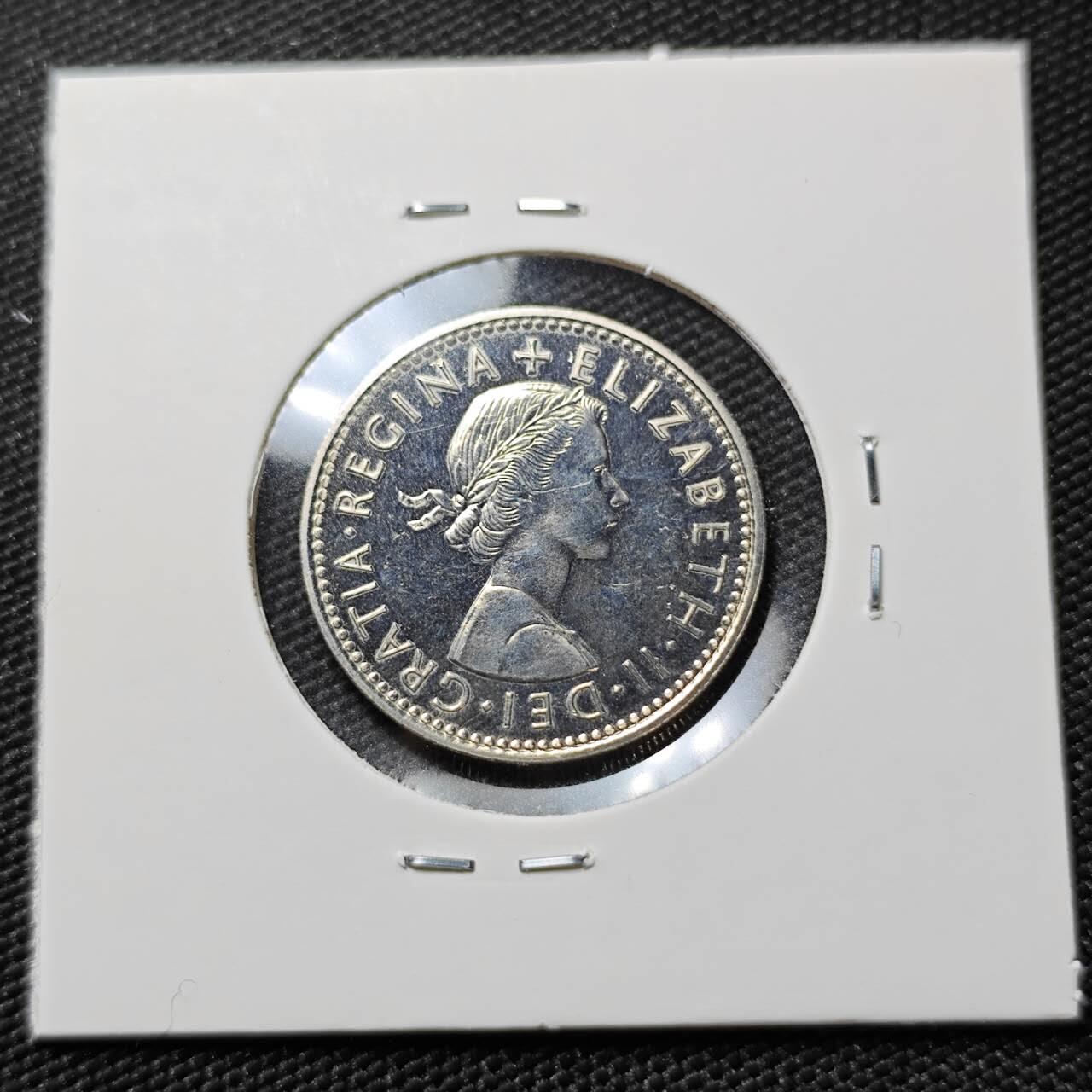 KK钱币收藏小铺  第390期  2月预留时间 周末发货  1970英国1先令 精制币