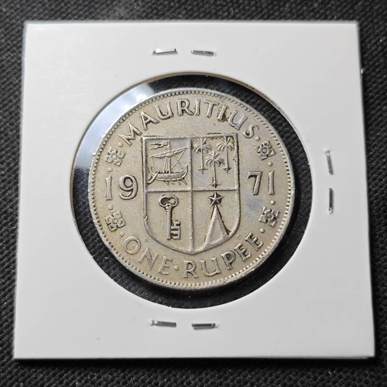 KK钱币收藏小铺  第389期  2月预留时间 周末发货  英属毛里求斯1卢比