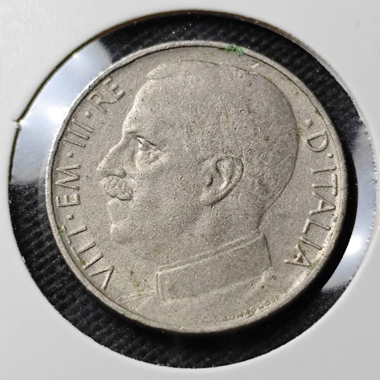 KK钱币收藏小铺  第389期  2月预留时间 周末发货  1925意大利50分 四狮子