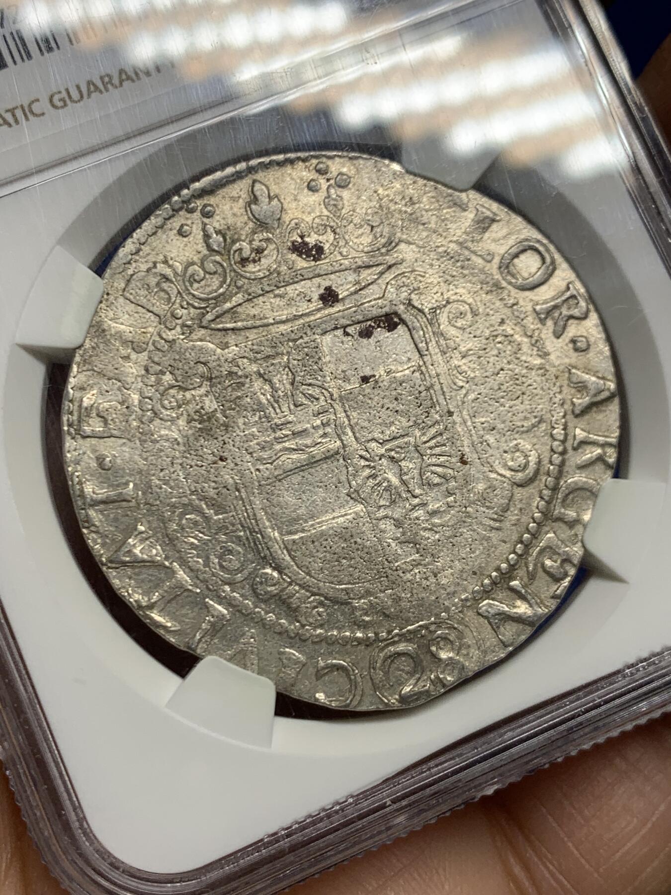 《竞宝斋》第462场 周日，周一，2场连拍 （全场包邮）欢迎送拍 NGC AUD 埃姆登 神圣罗马帝国自由市 费迪南三世时期 28斯图弗（即2/3泰勒）