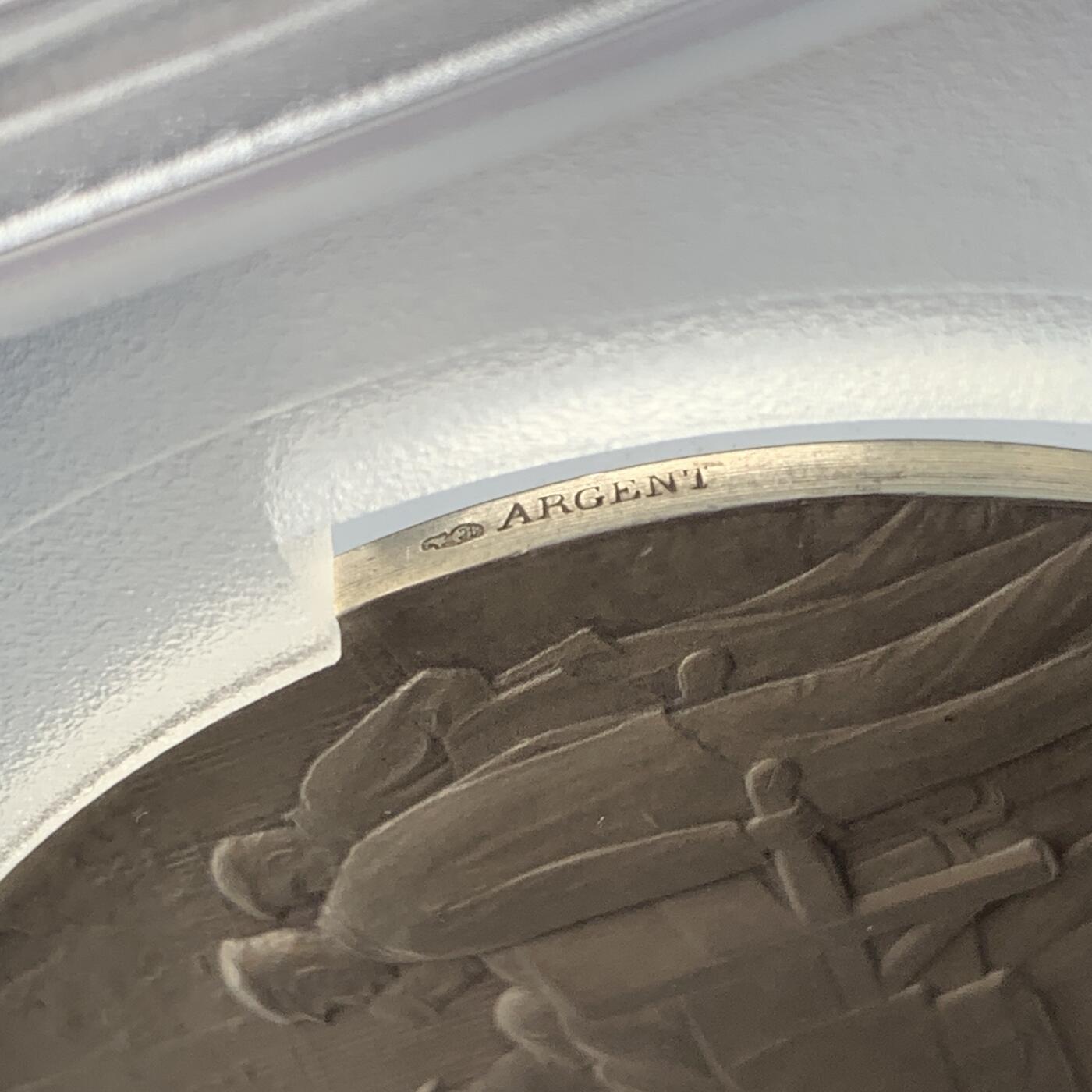 掌中浮雕-藏着的欧洲第051场 PCGS SP62 : 1903年法国慈善机构银章，60mm，官网无图