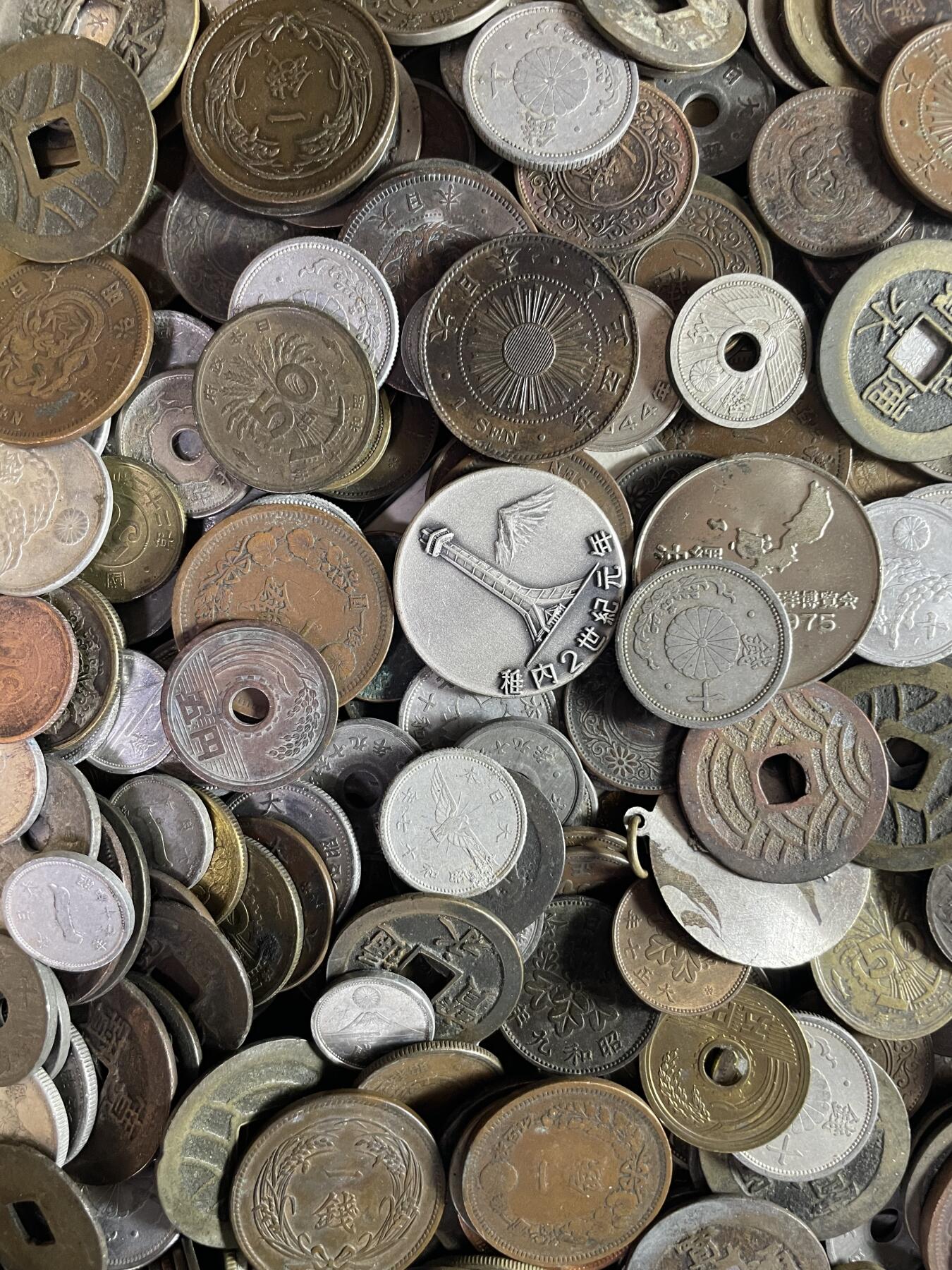 回流0125 日币2.9公斤（5.8斤）烂破币已扔