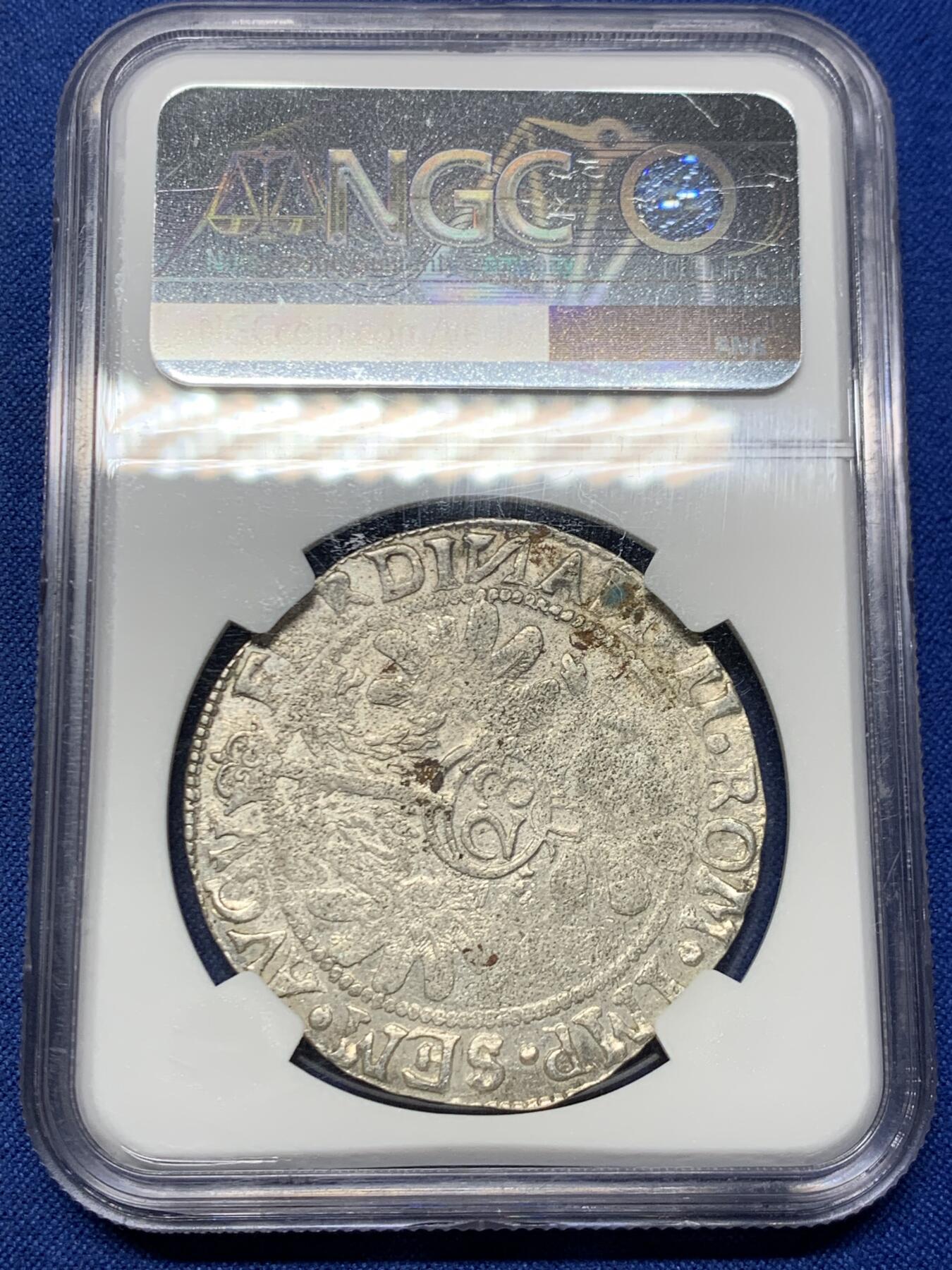 《竞宝斋》第462场 周日，周一，2场连拍 （全场包邮）欢迎送拍 NGC AUD 埃姆登 神圣罗马帝国自由市 费迪南三世时期 28斯图弗（即2/3泰勒）