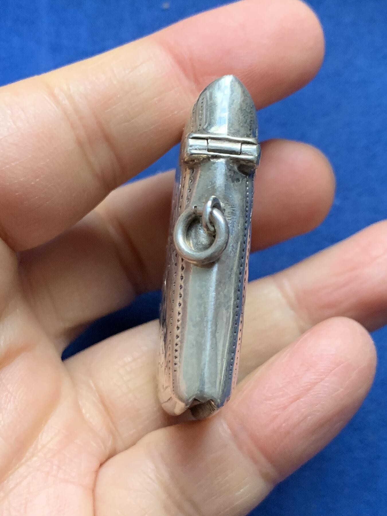 《竞宝斋》第462场 周日，周一，2场连拍 （全场包邮）欢迎送拍 英国银质火柴盒 21.6克 45.5*34mm