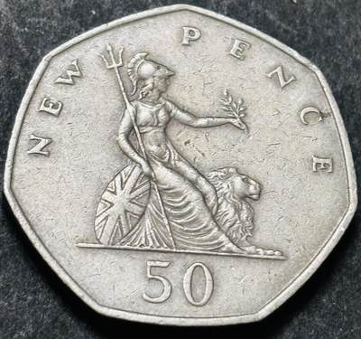 文馨钱币收藏 2026新年第五场（第 291 场）【长期接代拍品】 - 1969 年英国 50 便士