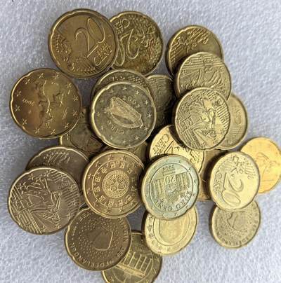 外国优质老铜币高银银币，周六九点倒数截拍，满百包邮，持续收拍 - 欧洲各国20欧分25枚