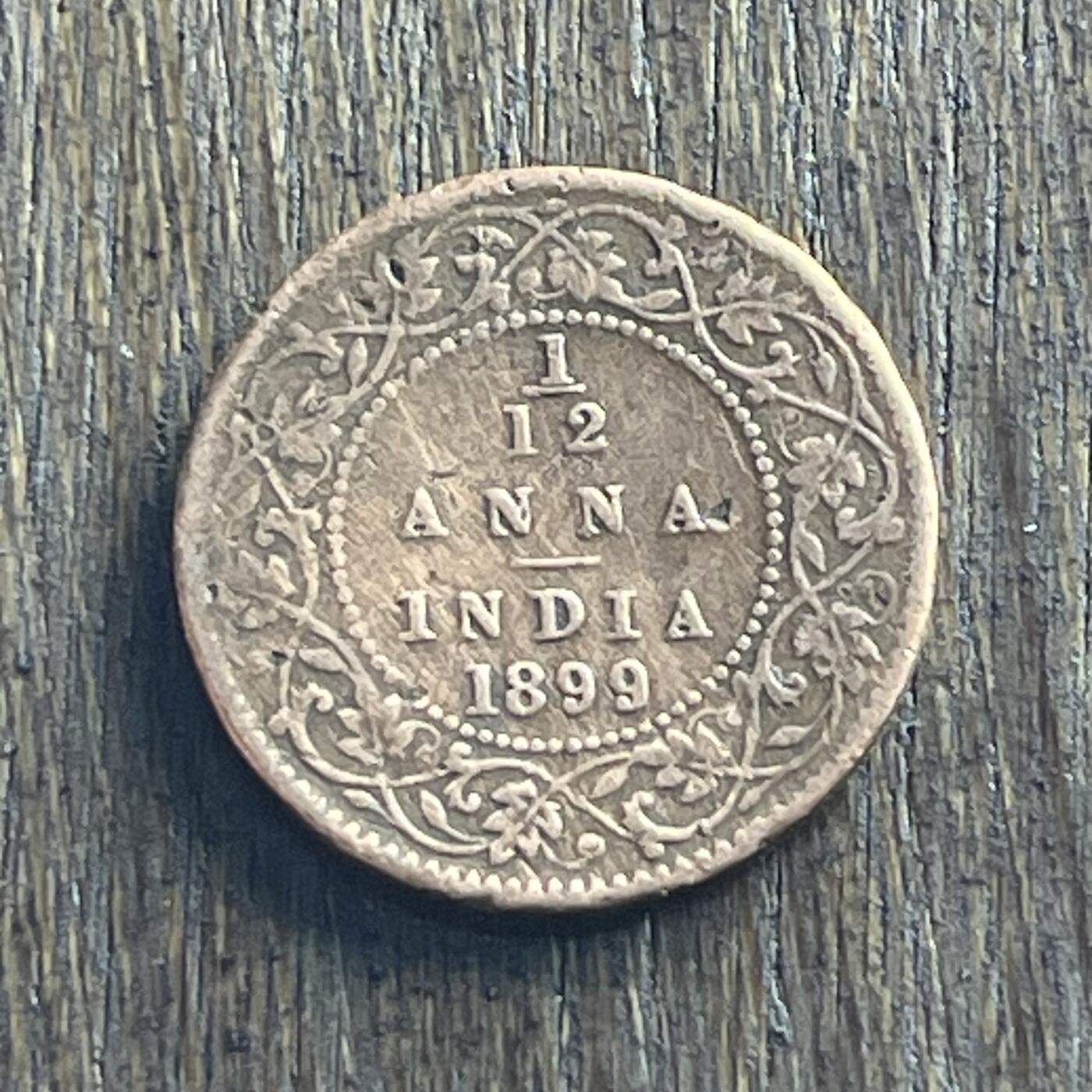 【本场4.12号发货】★第145加场★精品硬币 套币专场 不寄存，200包邮。不满200元，支付5元运费。《接受代拍 代送NGC评级》 25【无寄存】1899  英属 印度 维多利亚 1/1安娜 铜币