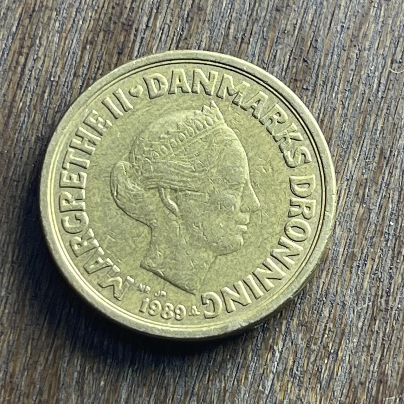 【本场4.12号发货】★第145加场★精品硬币 套币专场 不寄存，200包邮。不满200元，支付5元运费。《接受代拍 代送NGC评级》 32【无寄存】1989 丹麦 10克朗 铜币