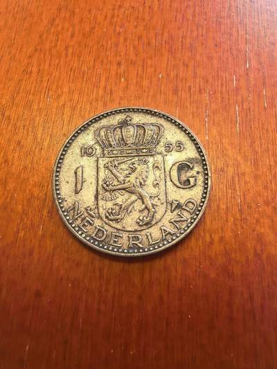 长老汇马年精选第十九场拍卖 1955荷兰朱莉安娜1盾银币，6.5克720银