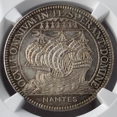 掌中浮雕-藏着的欧洲第051场 - NGC MS65 ：法国南特市商会银章，32mm