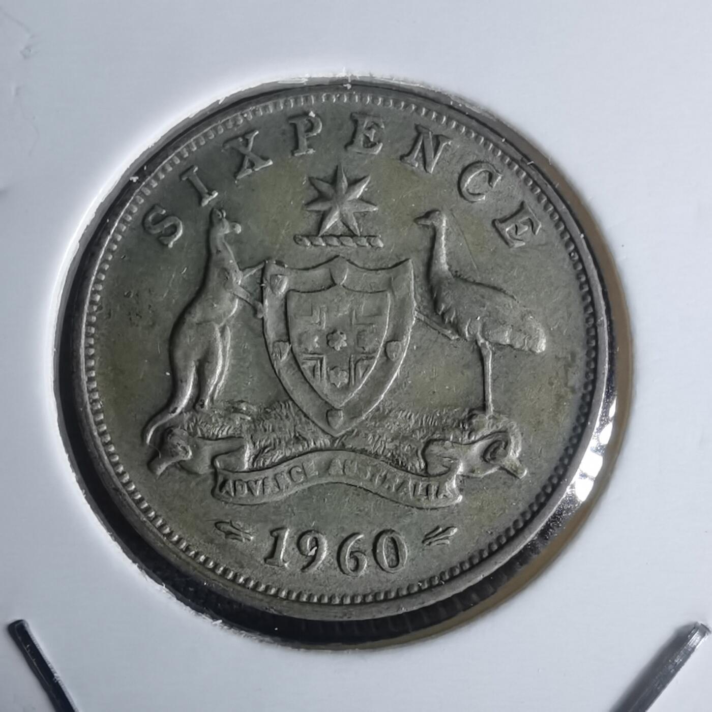 沼泽如烟--第977场 澳大利亚1960年6便士