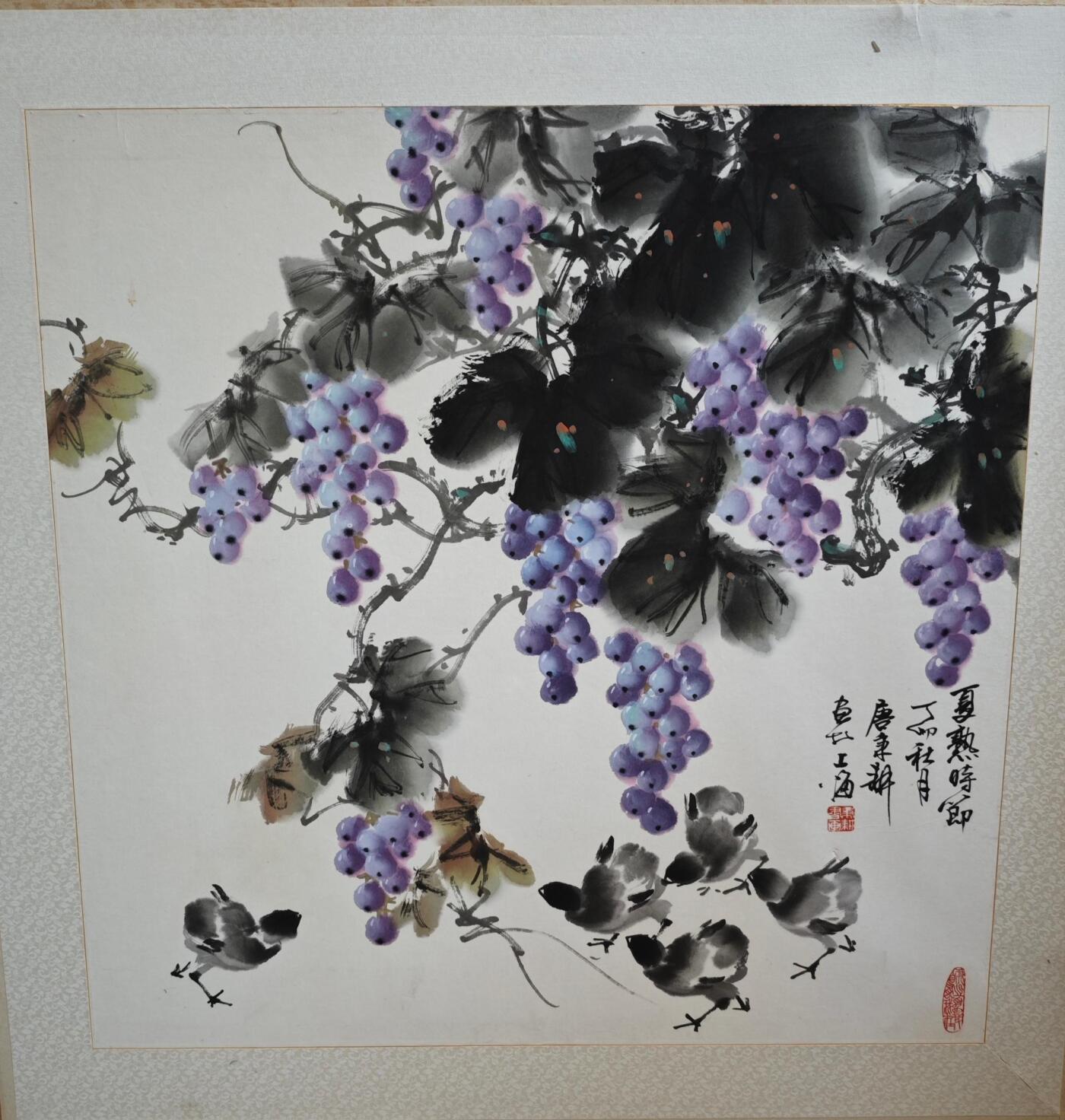 上海都达杂项专场九（全场包邮） 唐秉耕 花鸟镜片1-231