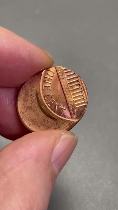 回流0125 极其罕见！美国林肯1美分（Lincoln Cent）严重错版币