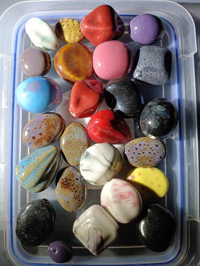 112期新疆红钱粟特钱币丝路钱币专场 - 回流瓷珠