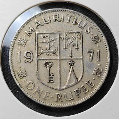 KK钱币收藏小铺  第389期  2月预留时间 周末发货 -  英属毛里求斯1卢比