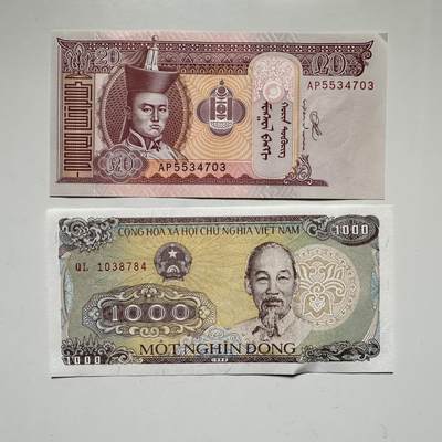 🌹外币初藏🌹🐯2026年第12场  每周二四六晚8️⃣点 接代拍 - 蒙古越南两张