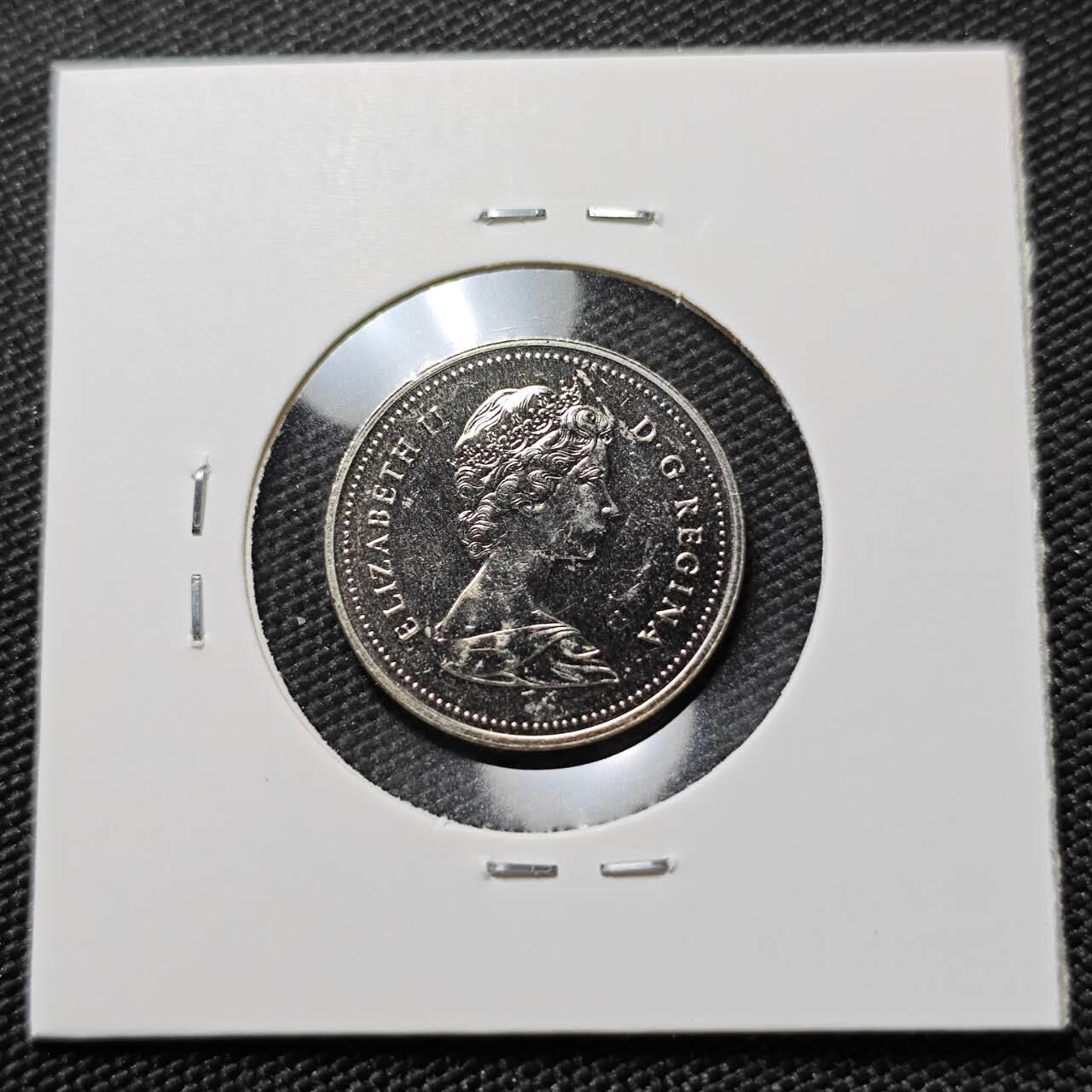 KK钱币收藏小铺  第390期  2月预留时间 周末发货  1985加拿大5分精制币