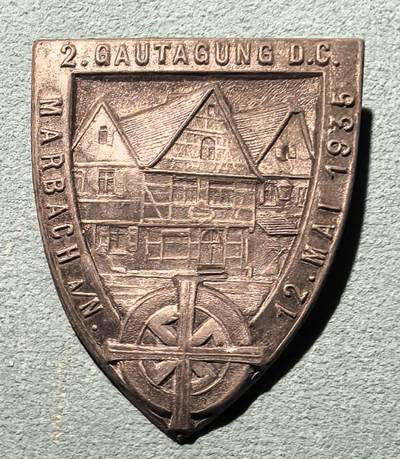 盛世勋华——号角文化勋章邮票专场拍卖第303期 - 德国（1939）1935年内卡河畔马尔巴赫第二届地区日纪念证章 极为少见