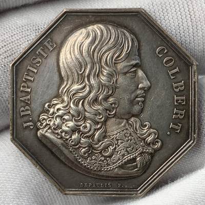 掌中浮雕-藏着的欧洲第051场 - 法国亚眠商会八角银章，34mm，16.1g