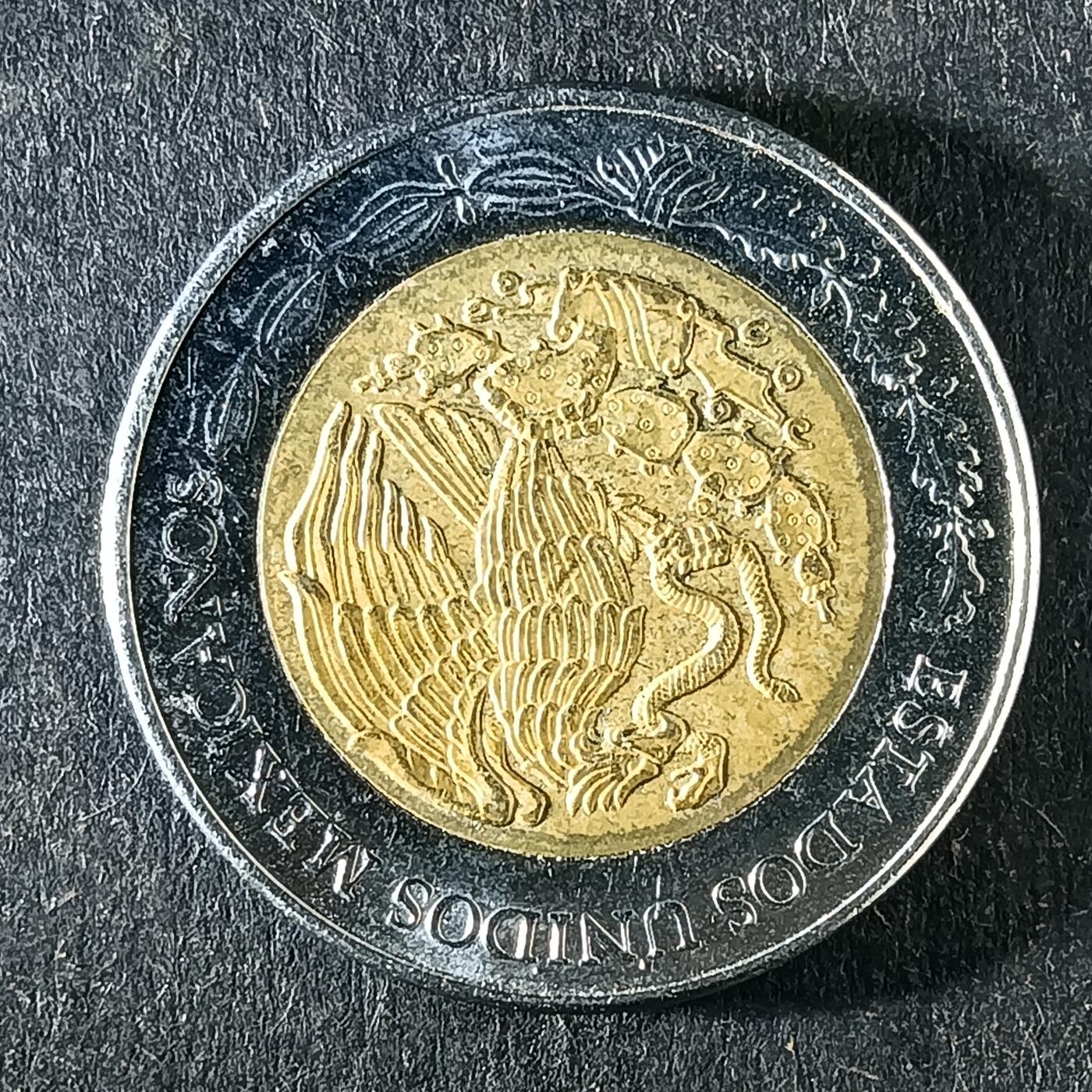 逸泉钱币2026第十五场世界钱币纪念币纸钞A883-1213A 1059墨西哥1比索双色币