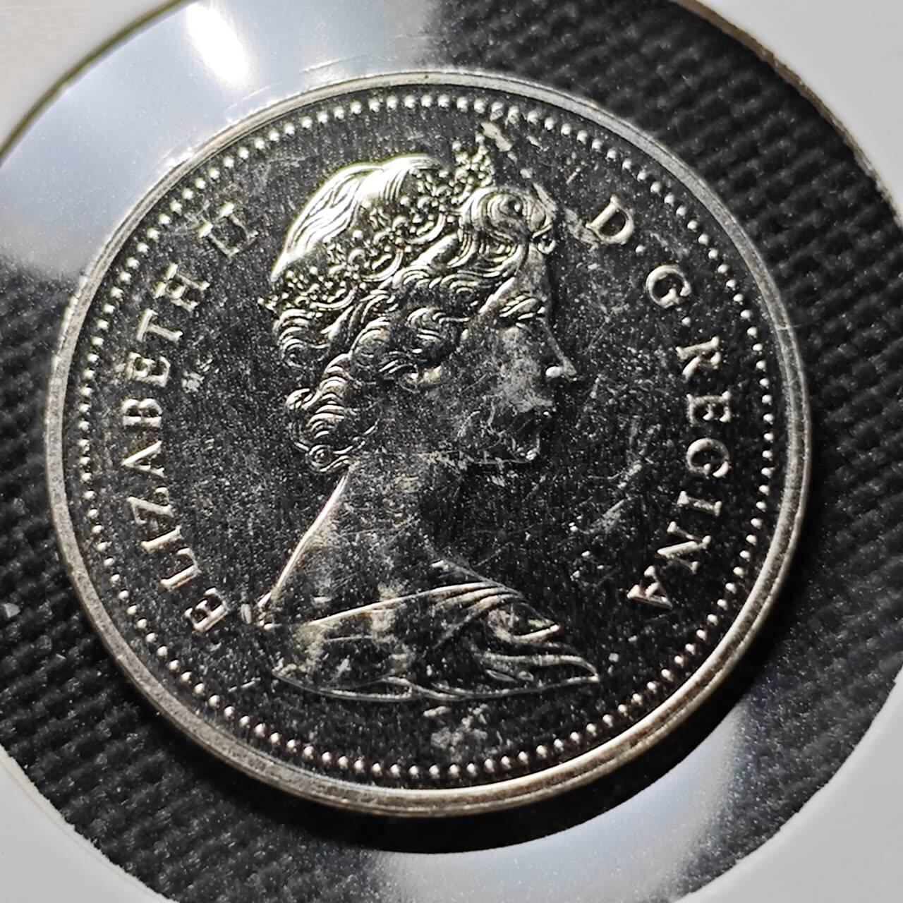 KK钱币收藏小铺  第390期  2月预留时间 周末发货  1985加拿大5分精制币