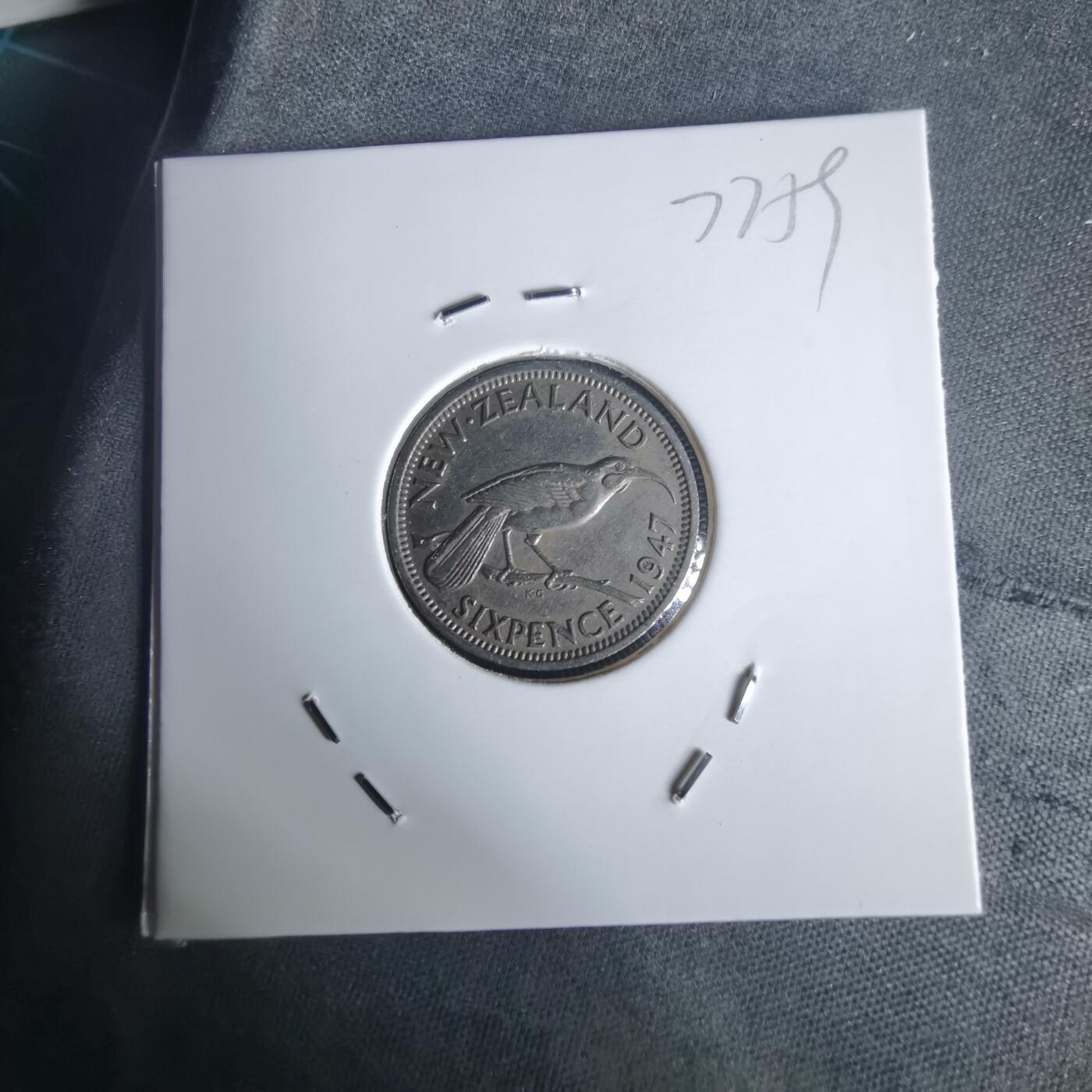 沼泽如烟--第977场 新西兰1947年6便士