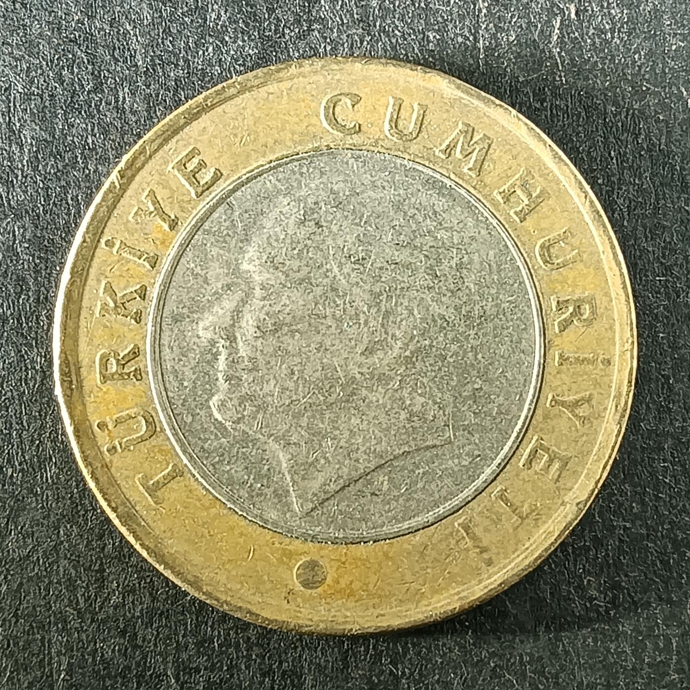 逸泉钱币2026第十五场世界钱币纪念币纸钞A883-1213A 1074 欧洲土耳其1里拉双色币