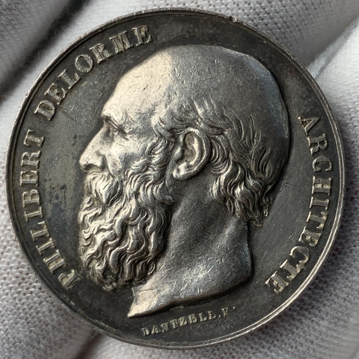 掌中浮雕-藏着的欧洲第051场 法国里昂建筑师协会银章，30mm，15.19g