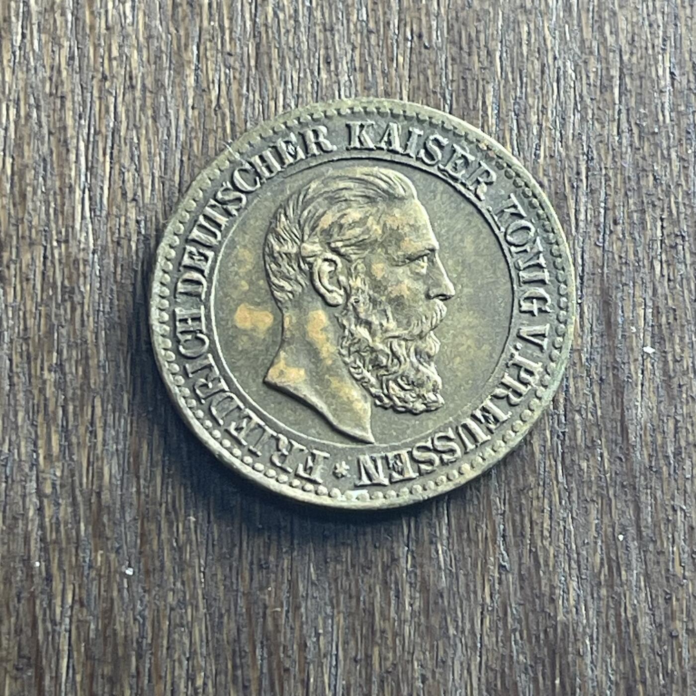 【本场4.12号发货】★第145加场★精品硬币 套币专场 不寄存，200包邮。不满200元，支付5元运费。《接受代拍 代送NGC评级》 22【无寄存】稀少的 1888 德国 普鲁士 在位99天的腓特烈三世 国王 代用币 铜币