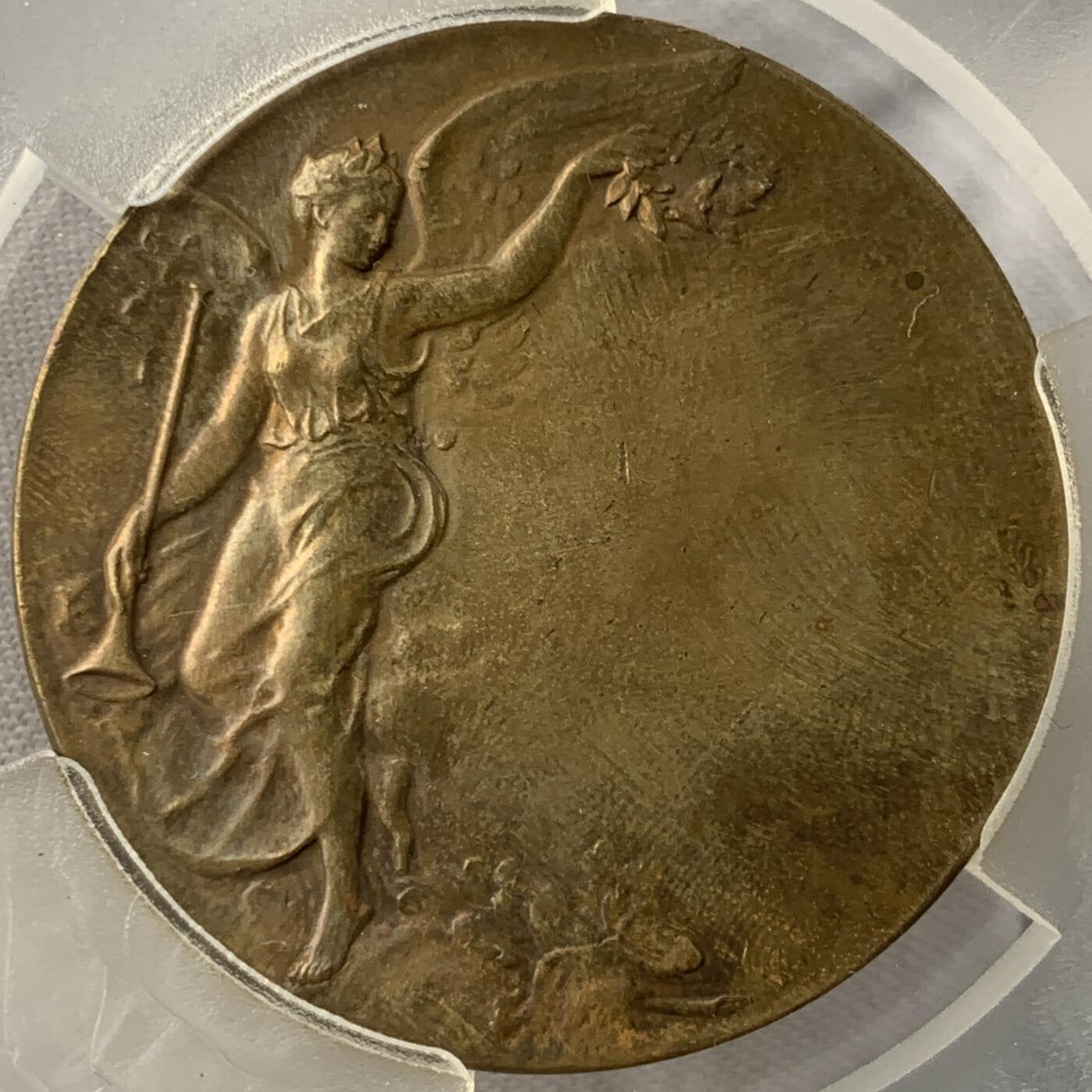 掌中浮雕-藏着的欧洲第051场 法国救济委员会铜章，41mm