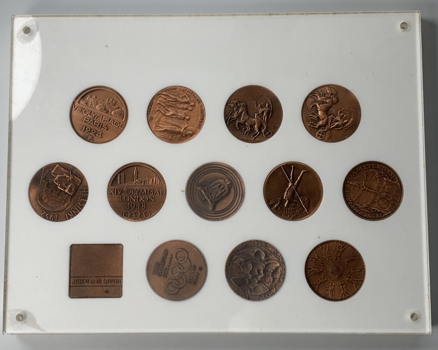 掌中浮雕-藏着的欧洲第051场 日本复刻奥运历史纪念铜章，40mm*13枚