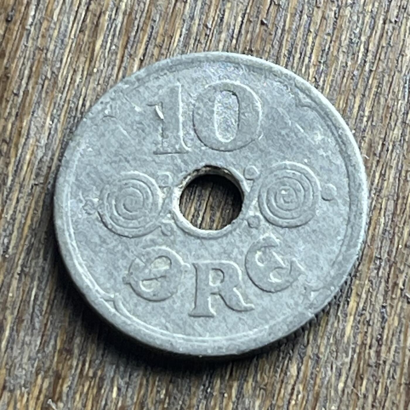 【本场4.12号发货】★第145加场★精品硬币 套币专场 不寄存，200包邮。不满200元，支付5元运费。《接受代拍 代送NGC评级》 55【无寄存】1942 德占 丹麦 10欧尔 锌币